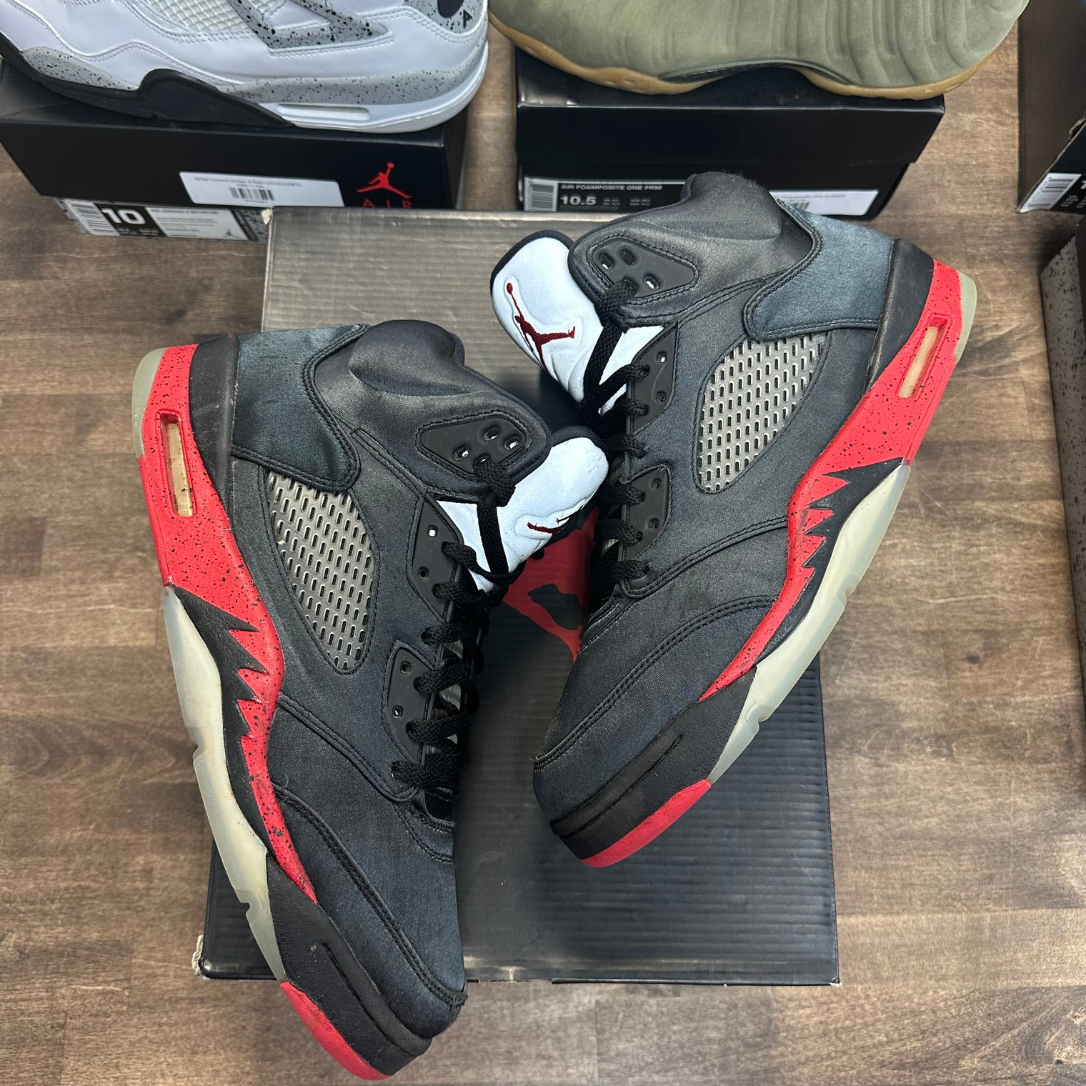 Satin Bred Jordan 5 Retro (USED, Replacement Box)