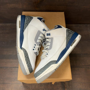 Jordan 3 Retro Midnight Navy (GS) Size 7Y (Pre-Owned) - back