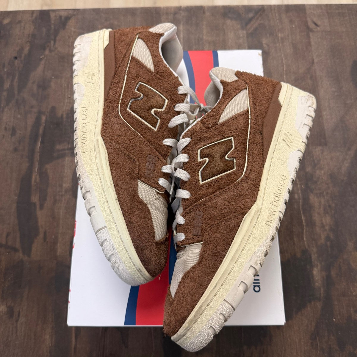 New Balance 550 Aime Leon Dore Brown Suede - Image 1