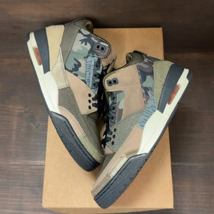 Jordan 3 Retro Patchwork Camo Size 7 (Pre-Owned) - back