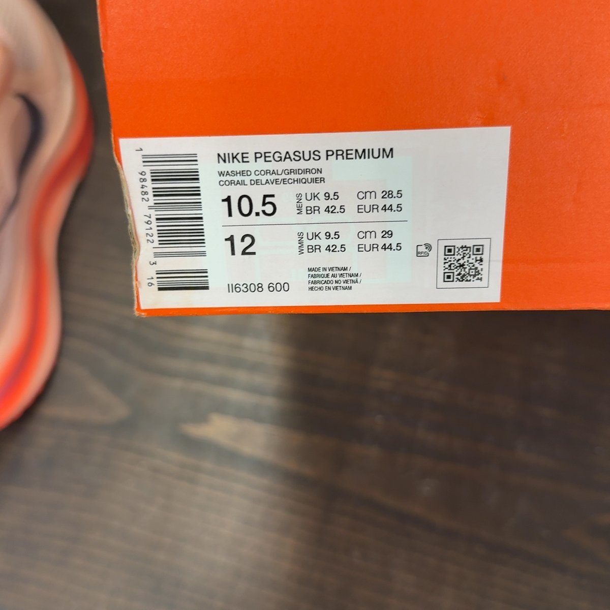 Nike Air Zoom Pegasus Premium Washed Coral Size 10.5 - aux