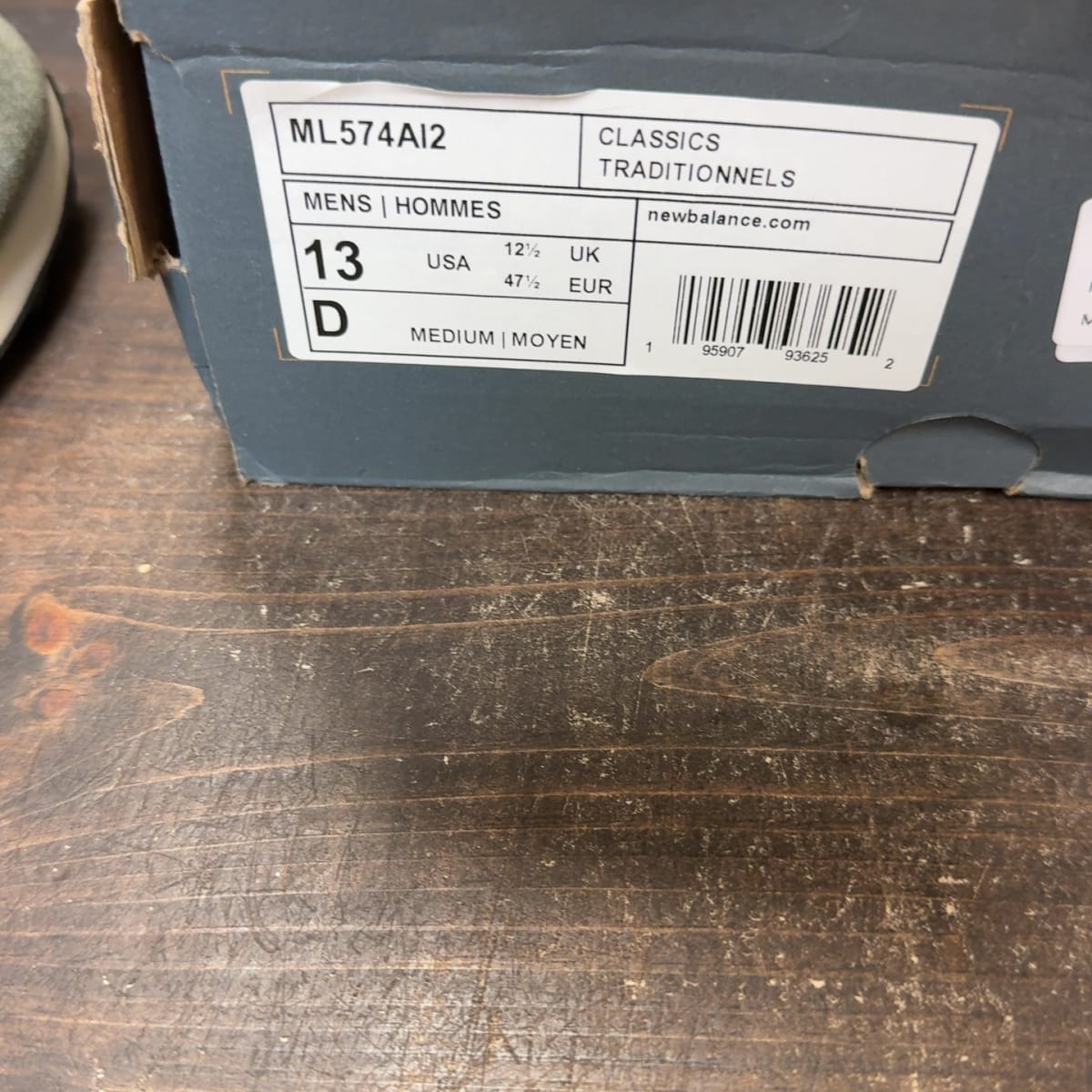 New Balance 574 Alpha Industries Size 13 (Pre-Owned) - aux