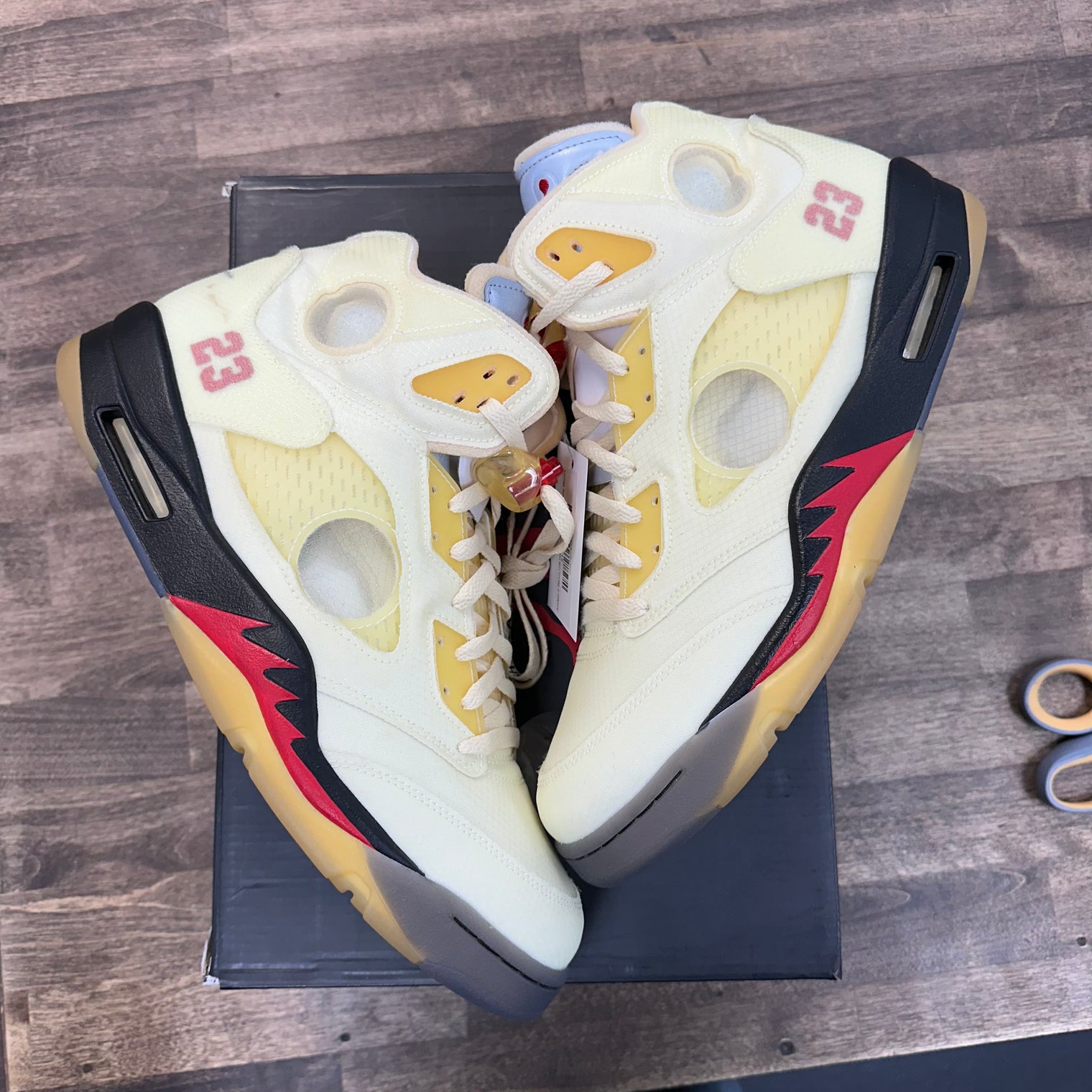 Jordan 5 Retro Off-White Sail (US 13) (Lightly Worn)