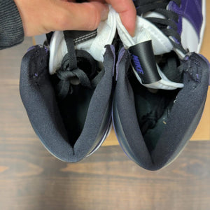 Jordan 1 Retro High Court Purple White Size 8.5 (Pre-Owned) - aux