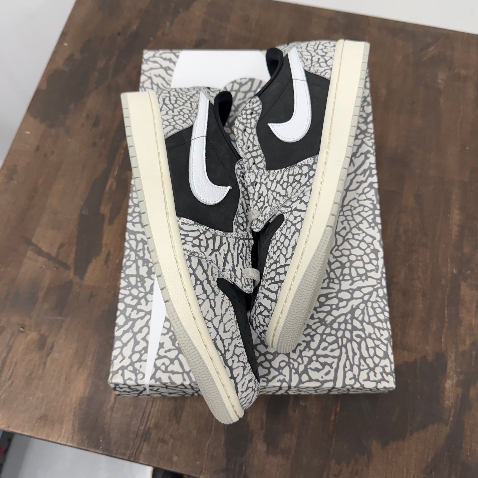 Black Cement Jordan 1 Low OG (Used)