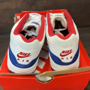 Nike Air Max 1 White Red Blue Size 9.5 (Pre-Owned) - Image 4