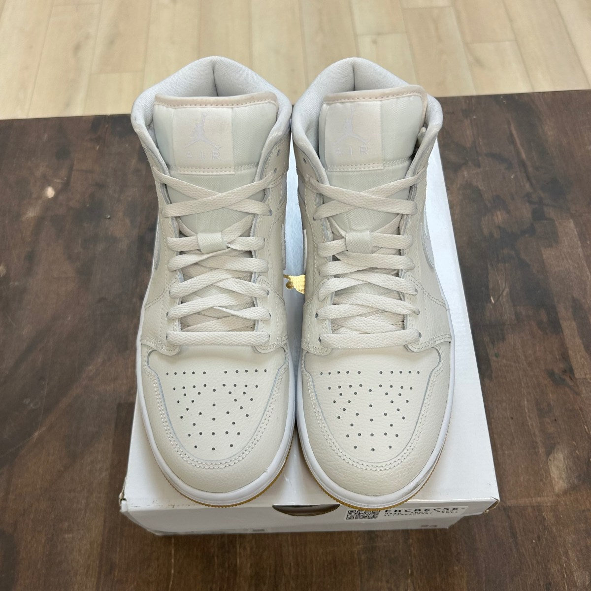Jordan 1 Mid Phantom Gum (Women's) Size 8.5W (Pre-Owned) - Image 2