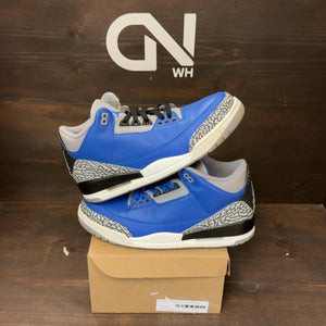 Jordan 3 Retro Varsity Royal Cement Size 11 (Pre-Owned) - Image 1