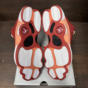 Jordan 13 Retro Dune Red Size 10 (Pre-Owned) - box
