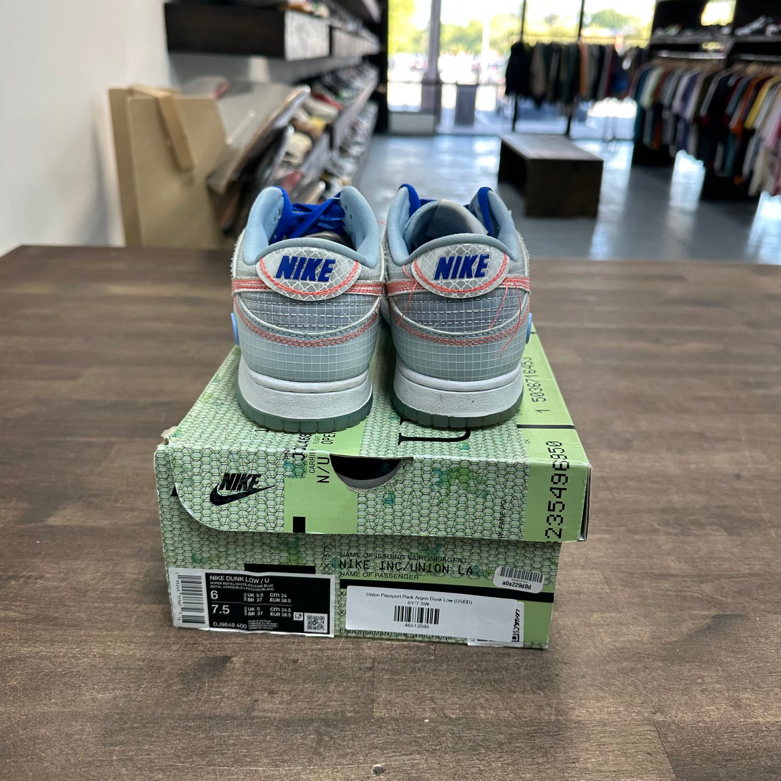Union Passport Pack Argon Dunk Low (USED)