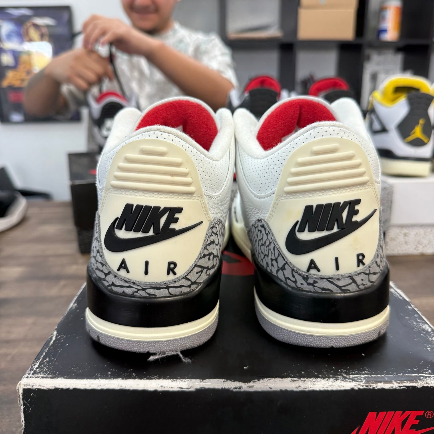 White Cement Jordan 3 Retro (USED)