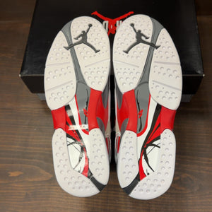 Jordan 8 Retro White True Red (2025) Size 11.5 (Pre-Owned) - aux