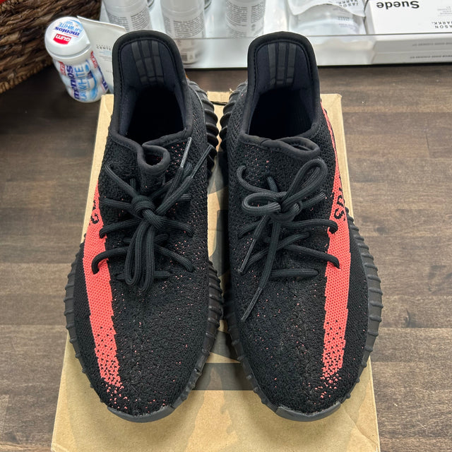 Adidas Yeezy Boost 350 V2 Core Black Red Stripe (USED)
