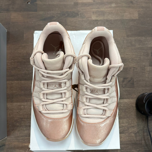 Rose Gold Jordan 11 Retro Low (Women's) (USED)