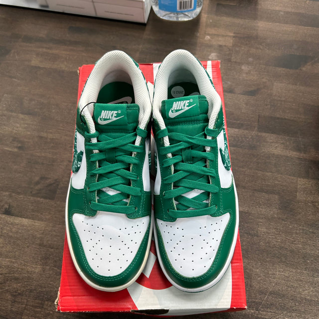 (W) Green Paisley Dunk Low (Lightly Worn)