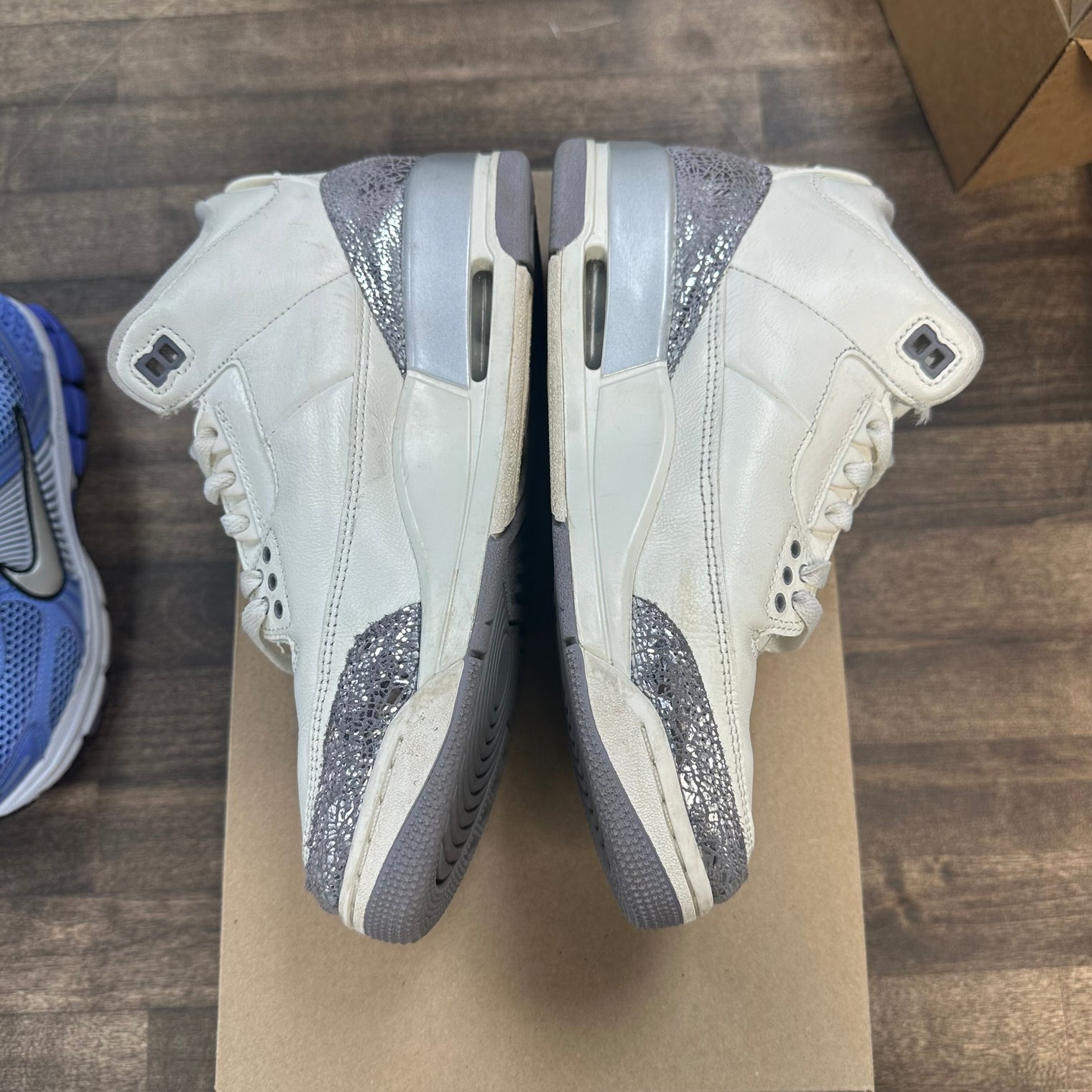 (W) Sail Cement Grey Jordan 3 Retro (Used, No Box)