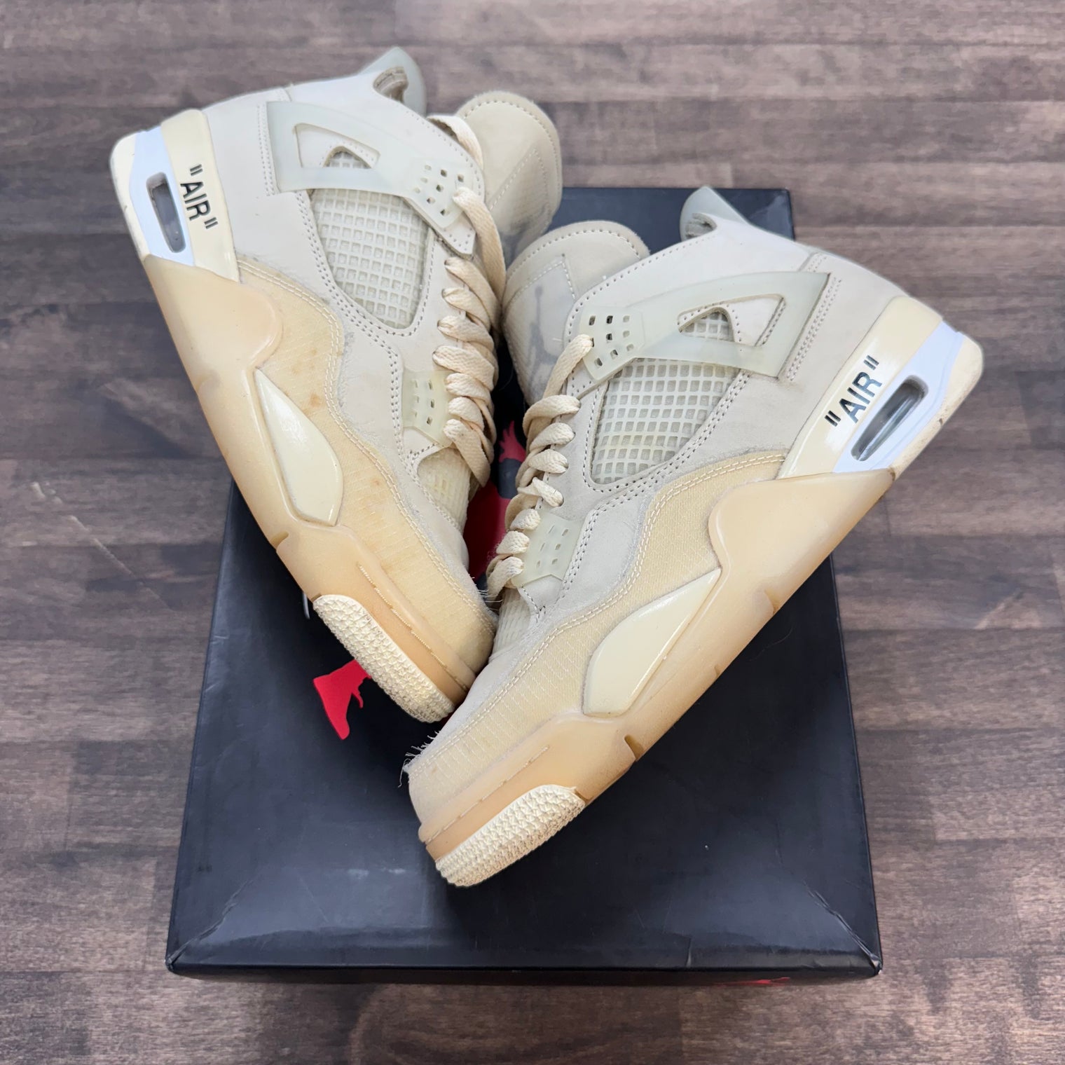 Off-White Sail Jordan 4 Retro (W) (USED)