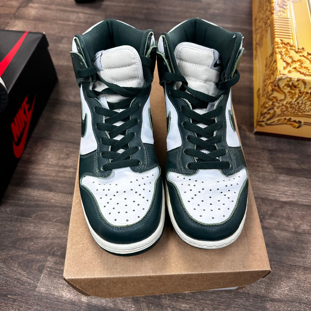 Spartan Green Dunk High (USED, No Box)