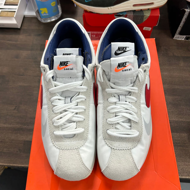 Sacai White University Red Blue Nike Zoom Cortez (USED)