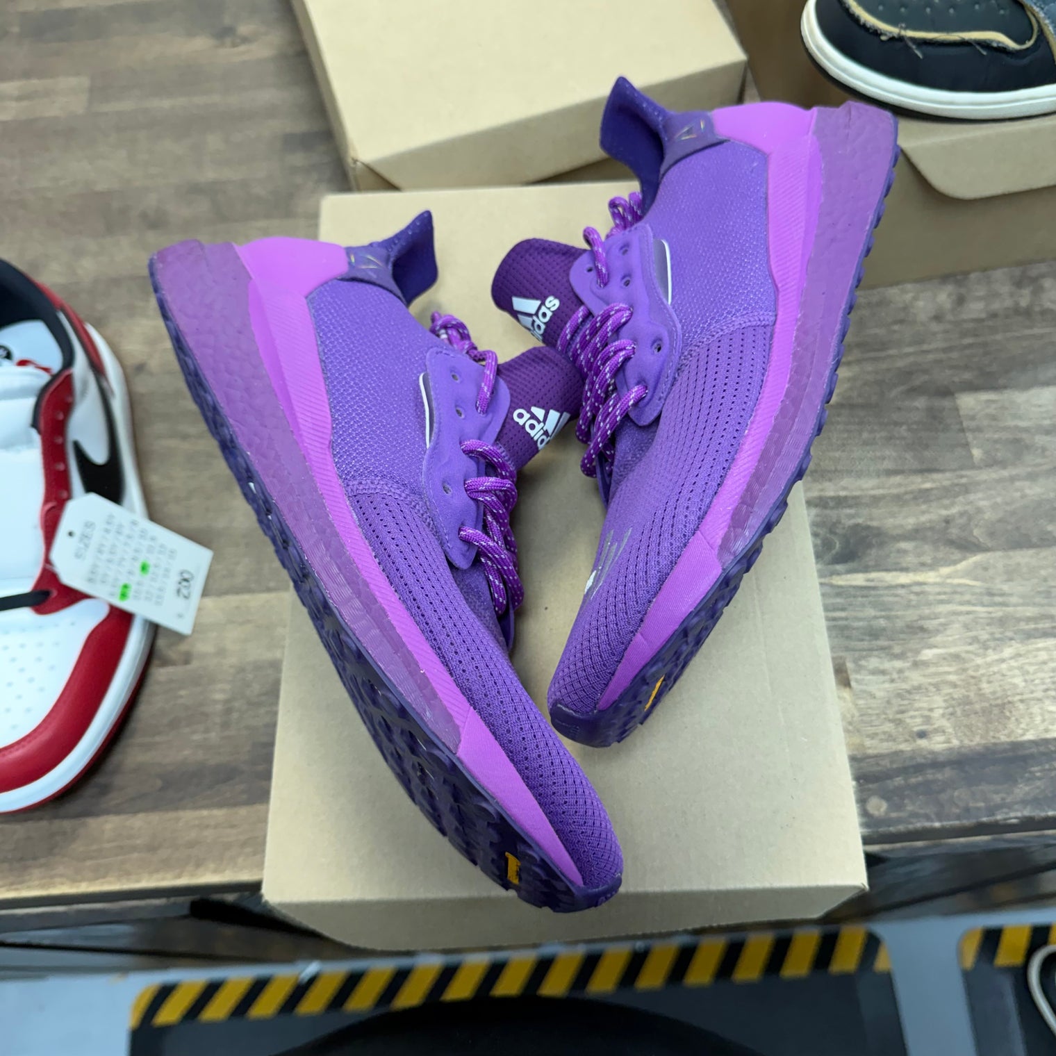 Pharrell Now is Her Time Pack Purple adidas Solar Hu PRD (USED, No Box)