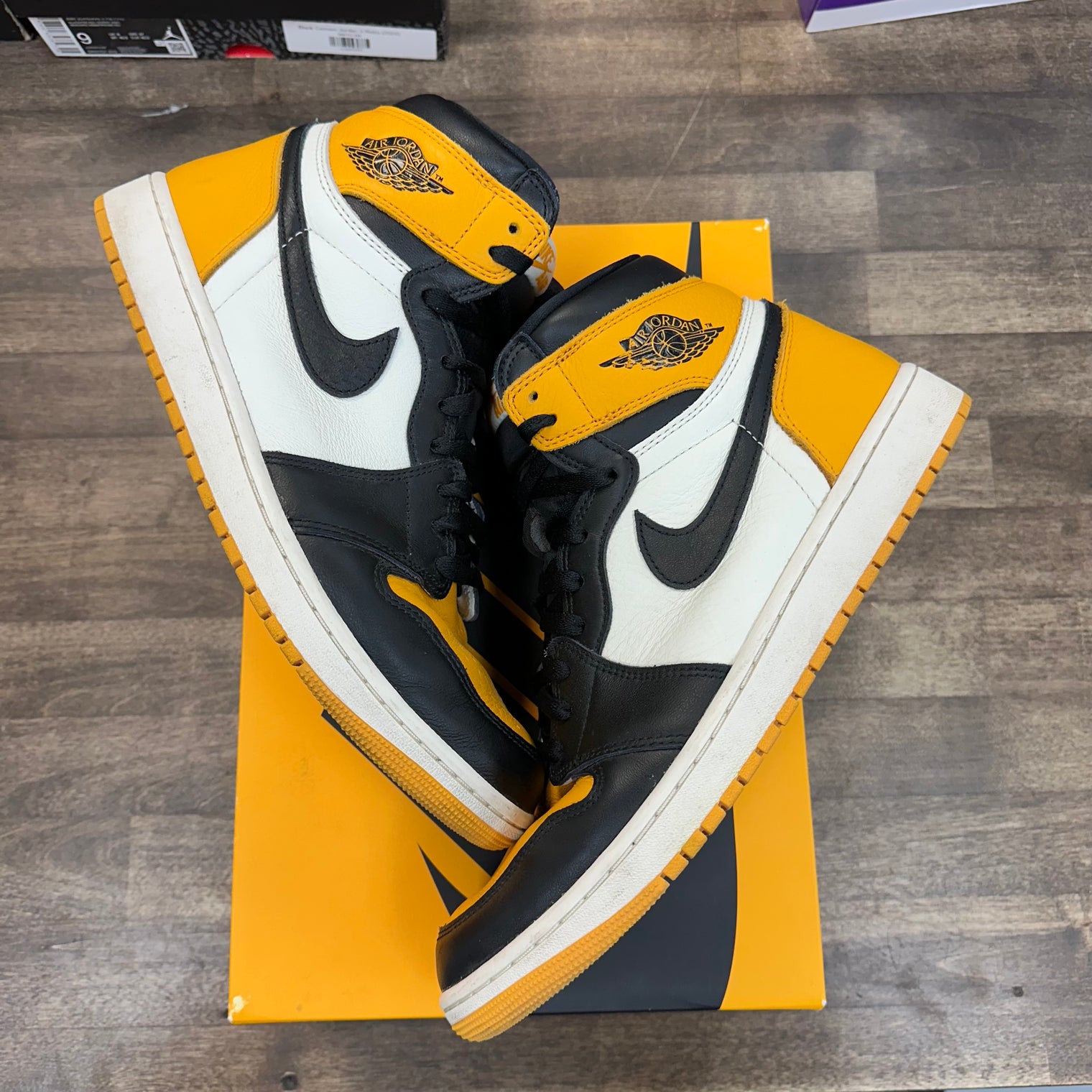Taxi Yellow Toe Jordan 1 High (USED)