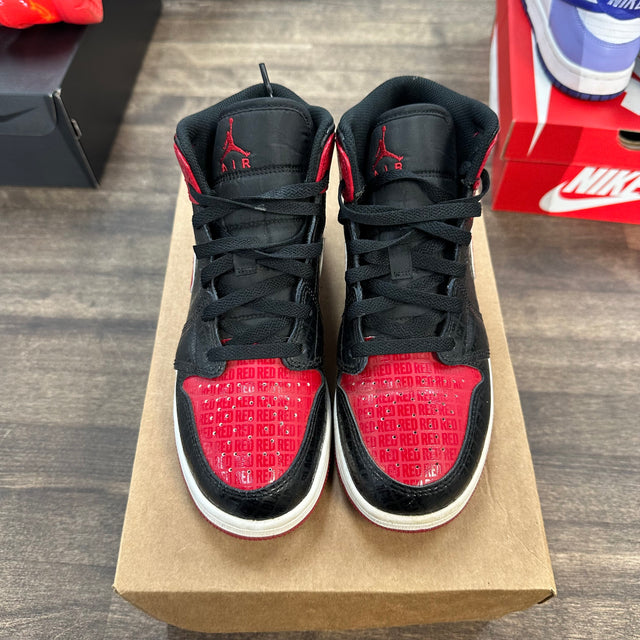 Air Jordan 1 Mid Bred Toe (GS) (USED, No Box)