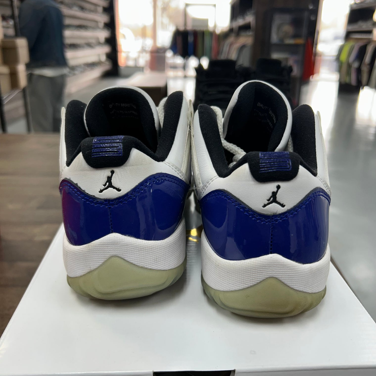 White Concord Jordan 11 Retro Low (Women's) (USED)