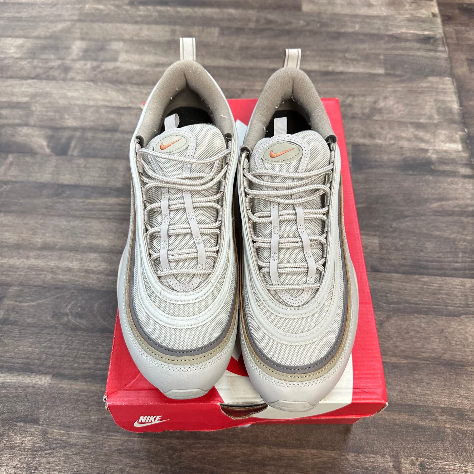 Cream Khaki Olive Air Max 97 (USED, Replacement Box)