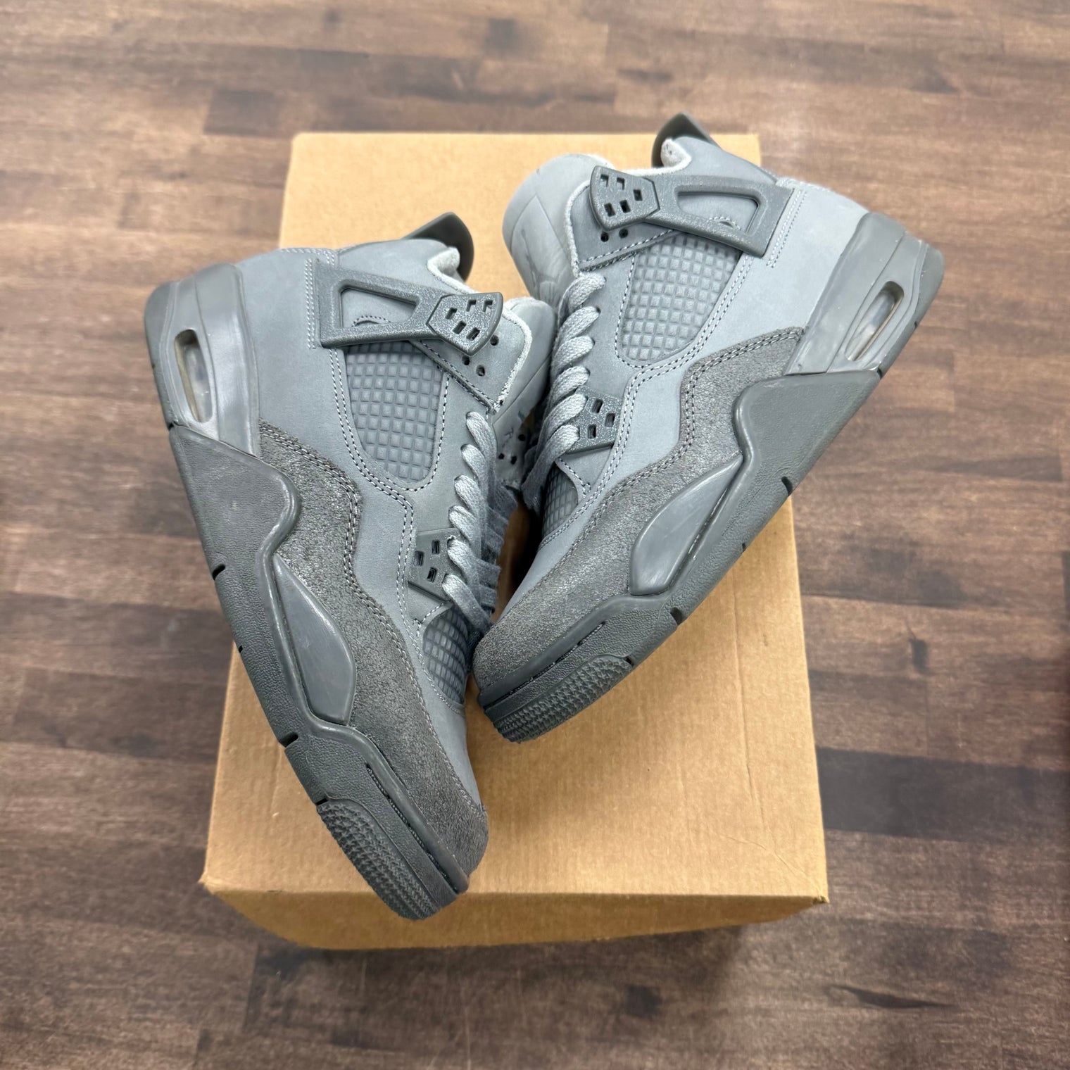 Paris Olympics Wet Cement Jordan 4 Retro SE (GS) (USED, No Box)