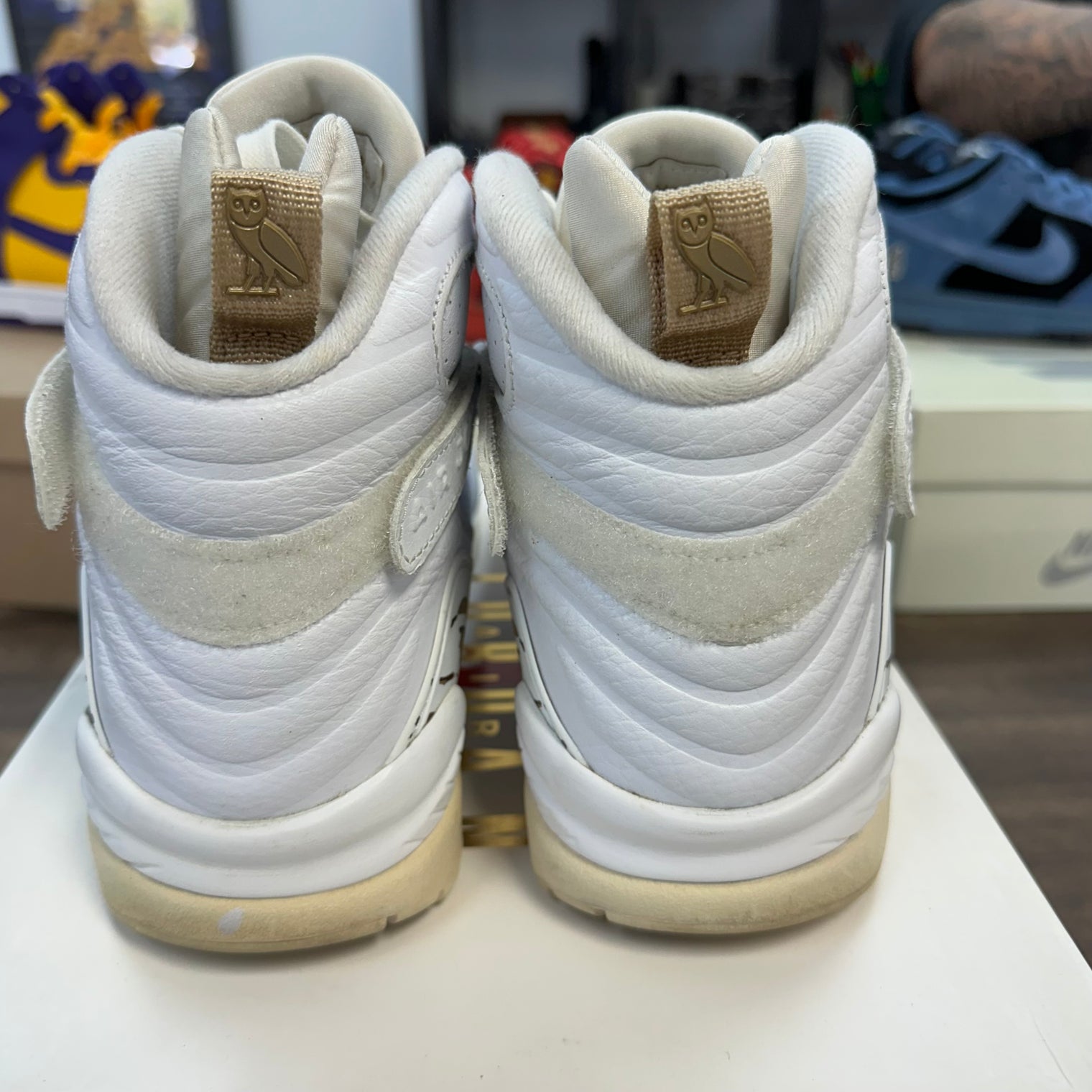 OVO White Jordan 8 Retro (USED)