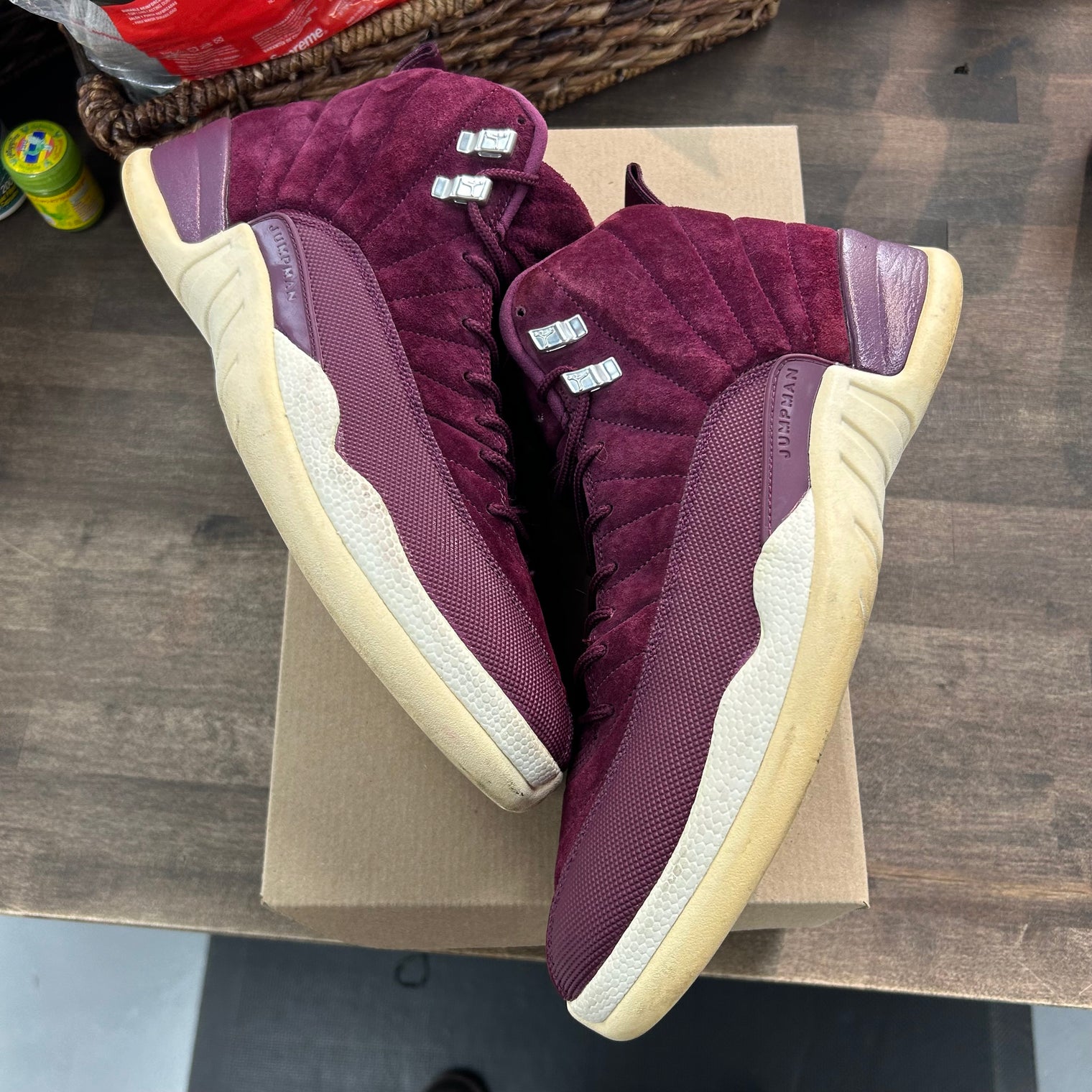 Bordeaux Jordan 12 Retro (USED, No Box)