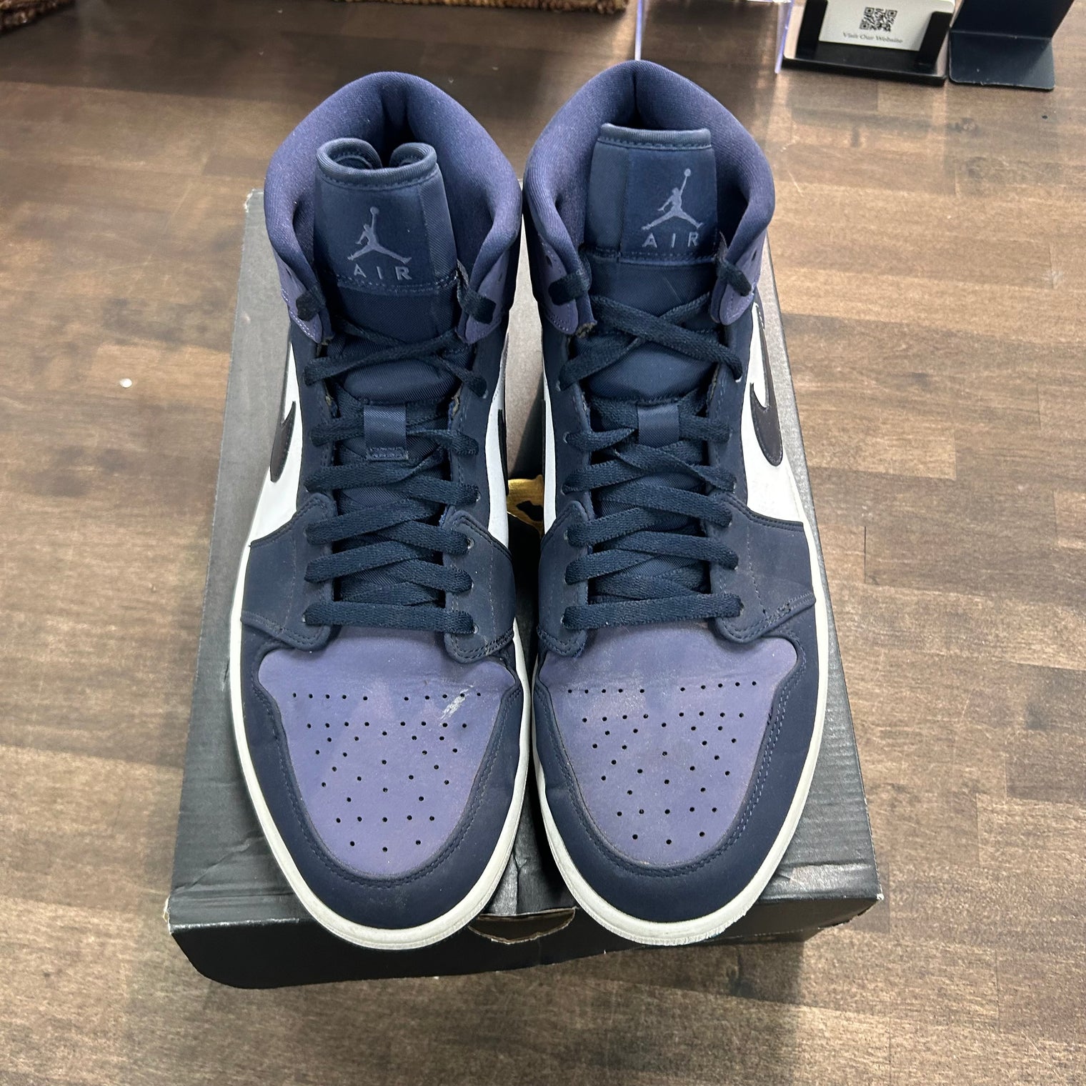 Obsidian Sanded Purple Jordan 1 Mid (USED)