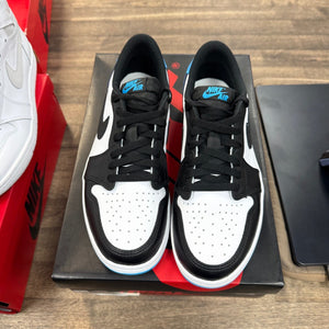 Jordan 1 Retro Low OG Black Dark Powder Blue - Image 2