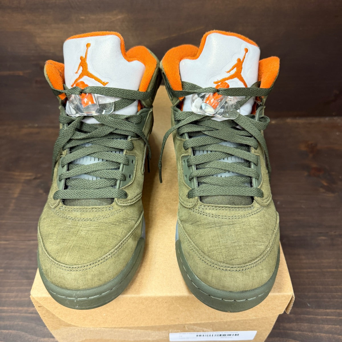 Jordan 5 Retro Olive (2024) (GS) Size 7Y (Pre-Owned) - Image 3
