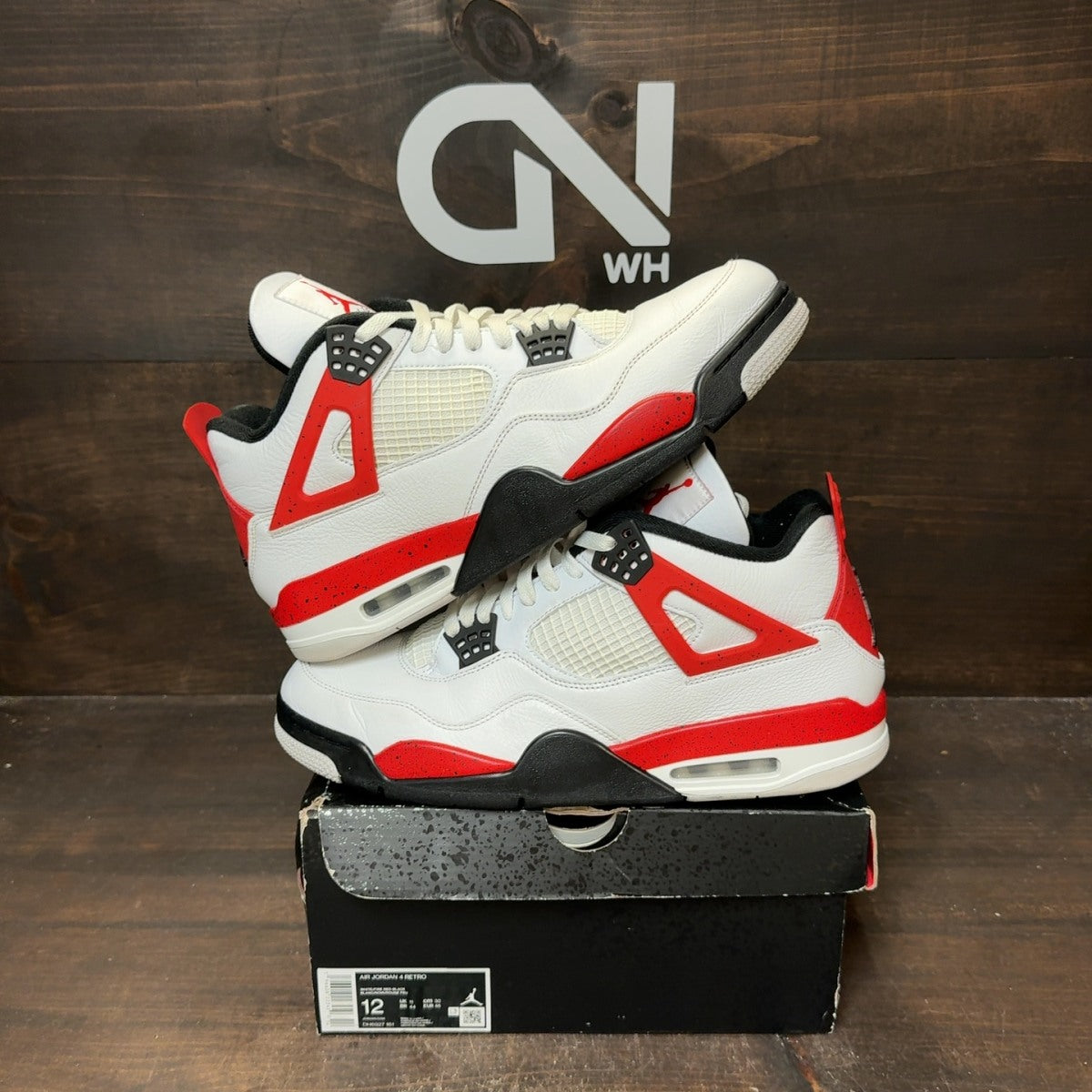 Jordan 4 Retro Red Cement - Image 1