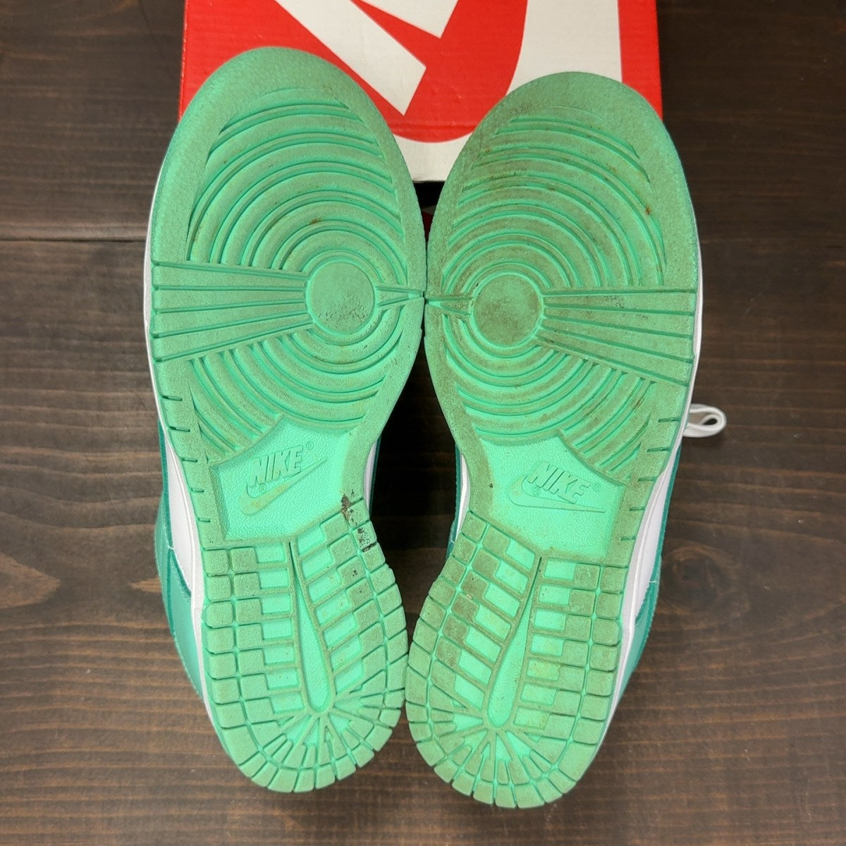 Nike Dunk Low Green Glow (Women's) - Image 8