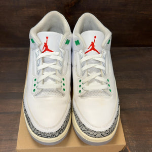 Jordan 3 Retro Lucky Green (Women's) Size 12W (Pre-Owned) - Image 3