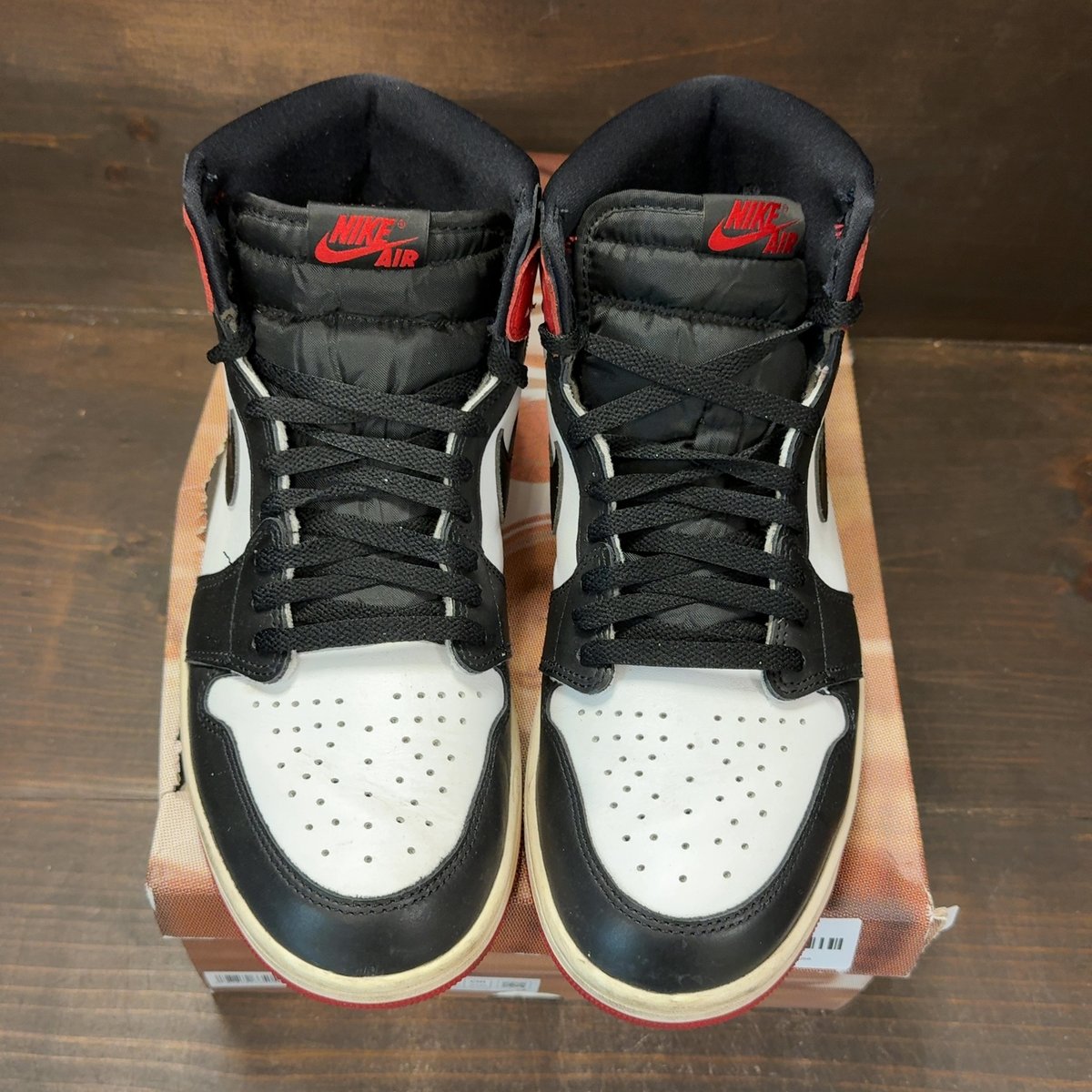 Jordan 1 Retro High OG Black Toe Reimagined Size 11.5 (Pre-Owned) - tag