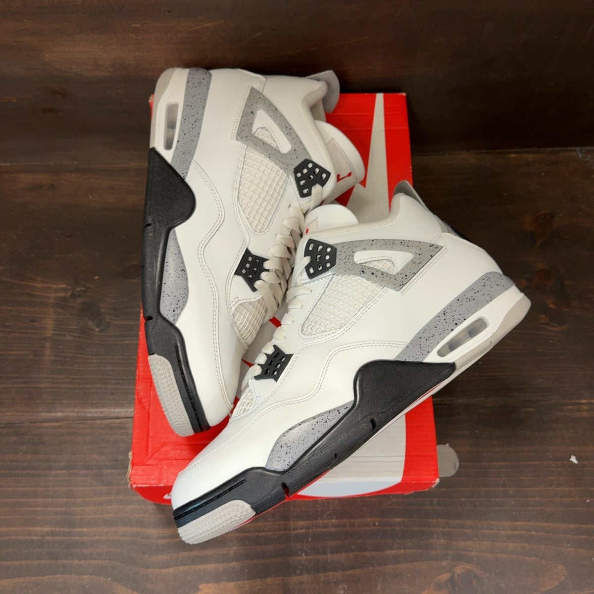 Jordan 4 Retro White Cement (2025) Size 11.5 (Pre-Owned) - Image 2