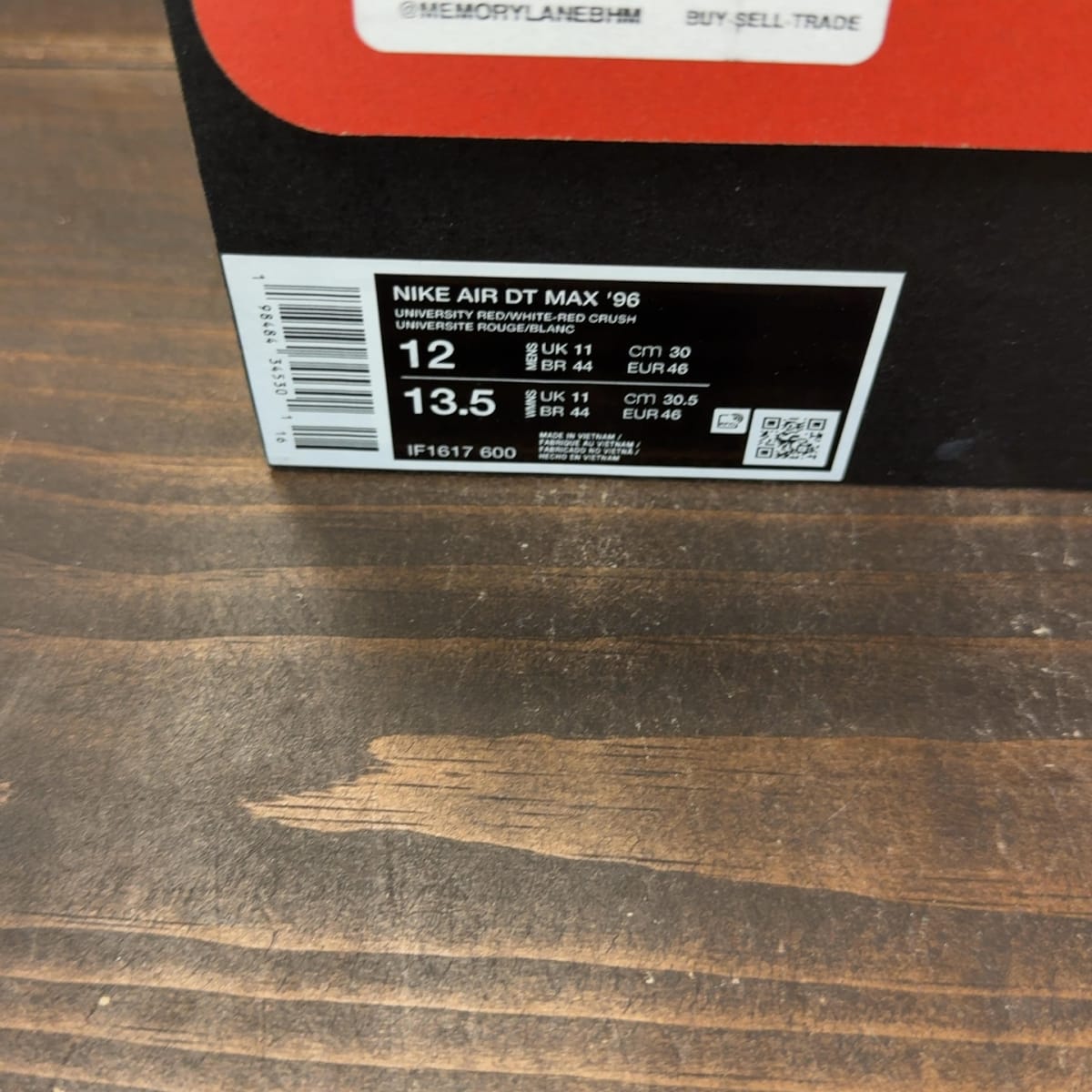 Nike Air DT Max '96 Love Letter to Connie Size 12 (Pre-Owned) - aux