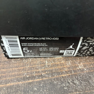 Jordan 3 Retro White Cement Reimagined (GS) Size 5Y (Pre-Owned) - aux