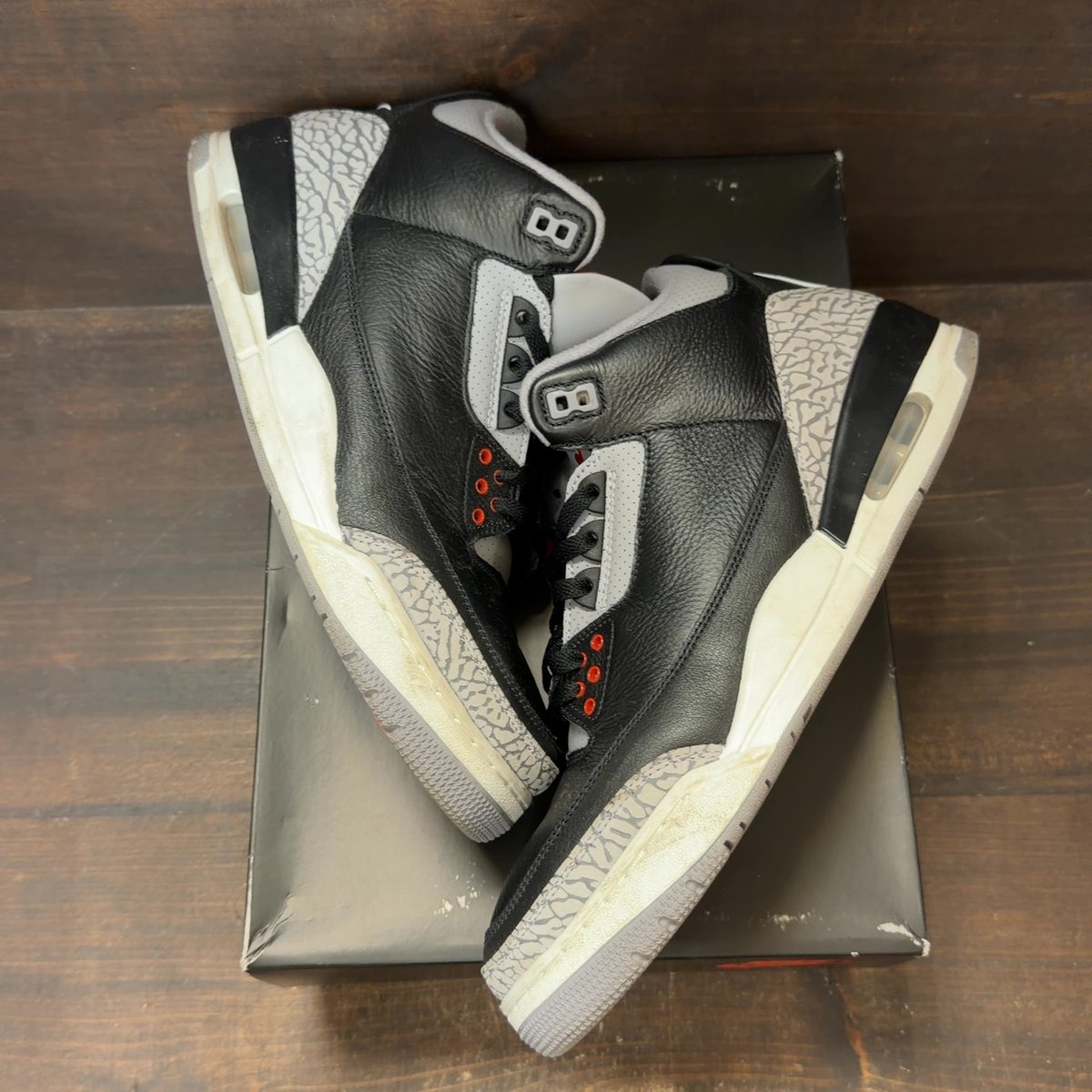 Jordan 3 Retro OG Black Cement (2024) Size 11.5 (Pre-Owned) - back