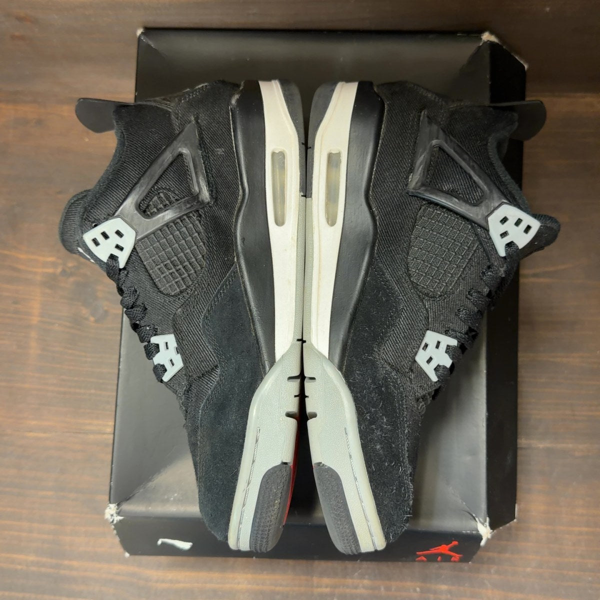 Jordan 4 Retro Black Canvas (GS) Size 6.5Y (Pre-Owned) - aux