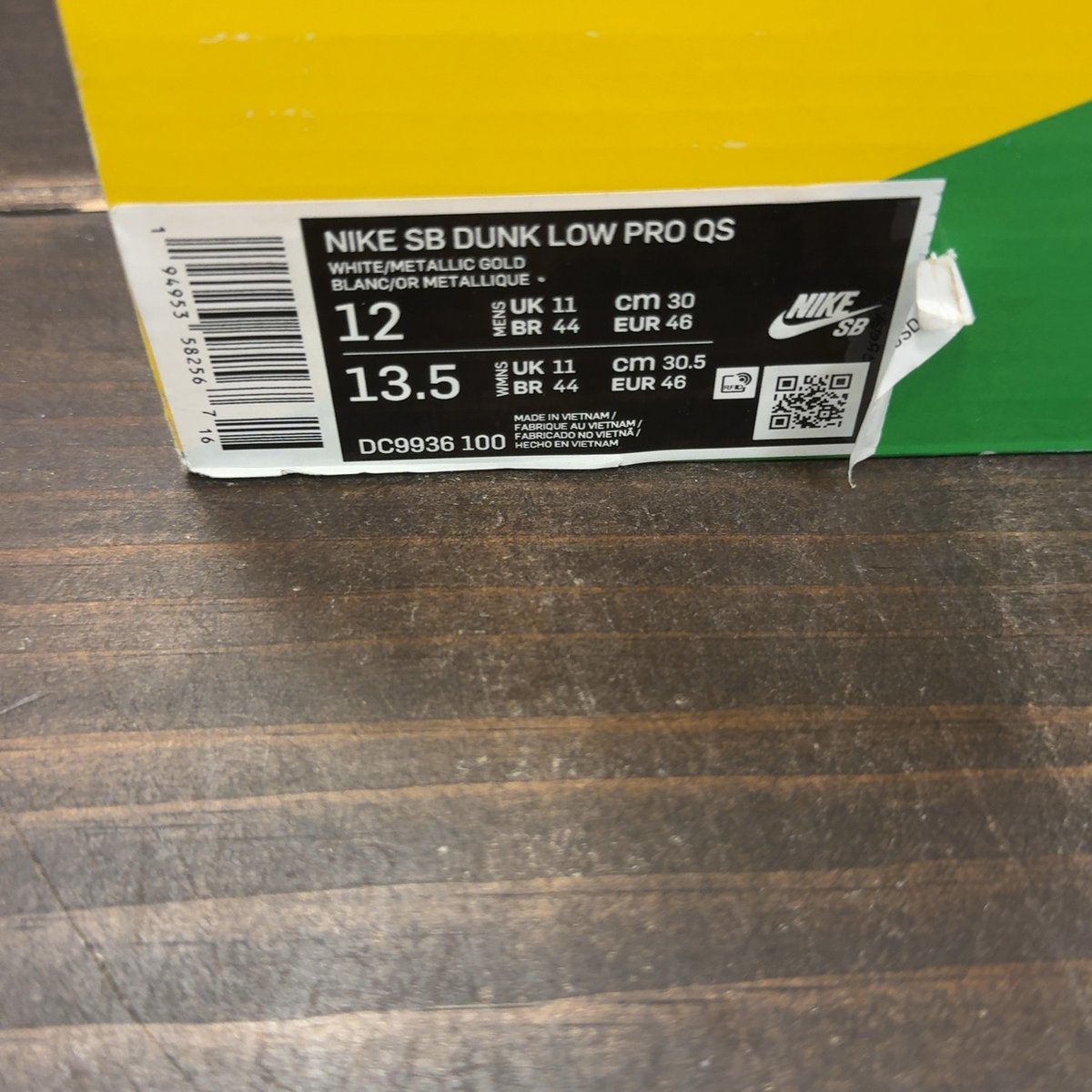Nike SB Dunk Low Sean Cliver Size 12 (Pre-Owned) - aux