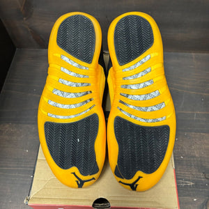 Jordan 12 Retro Black University Gold Size 11.5 (Pre-Owned) - box