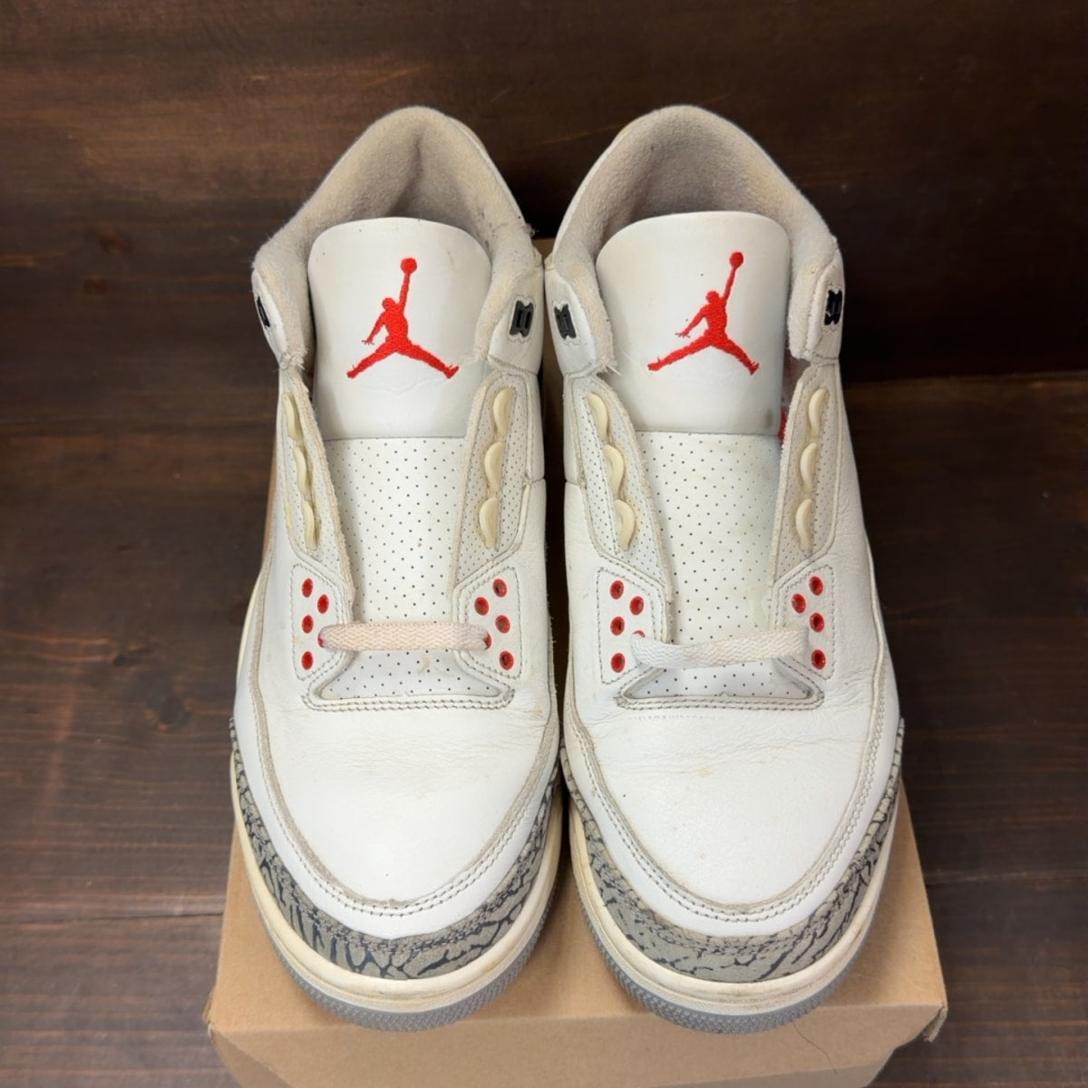 Jordan 3 Retro White Cement Reimagined Size 10.5 (Pre-Owned) - tag