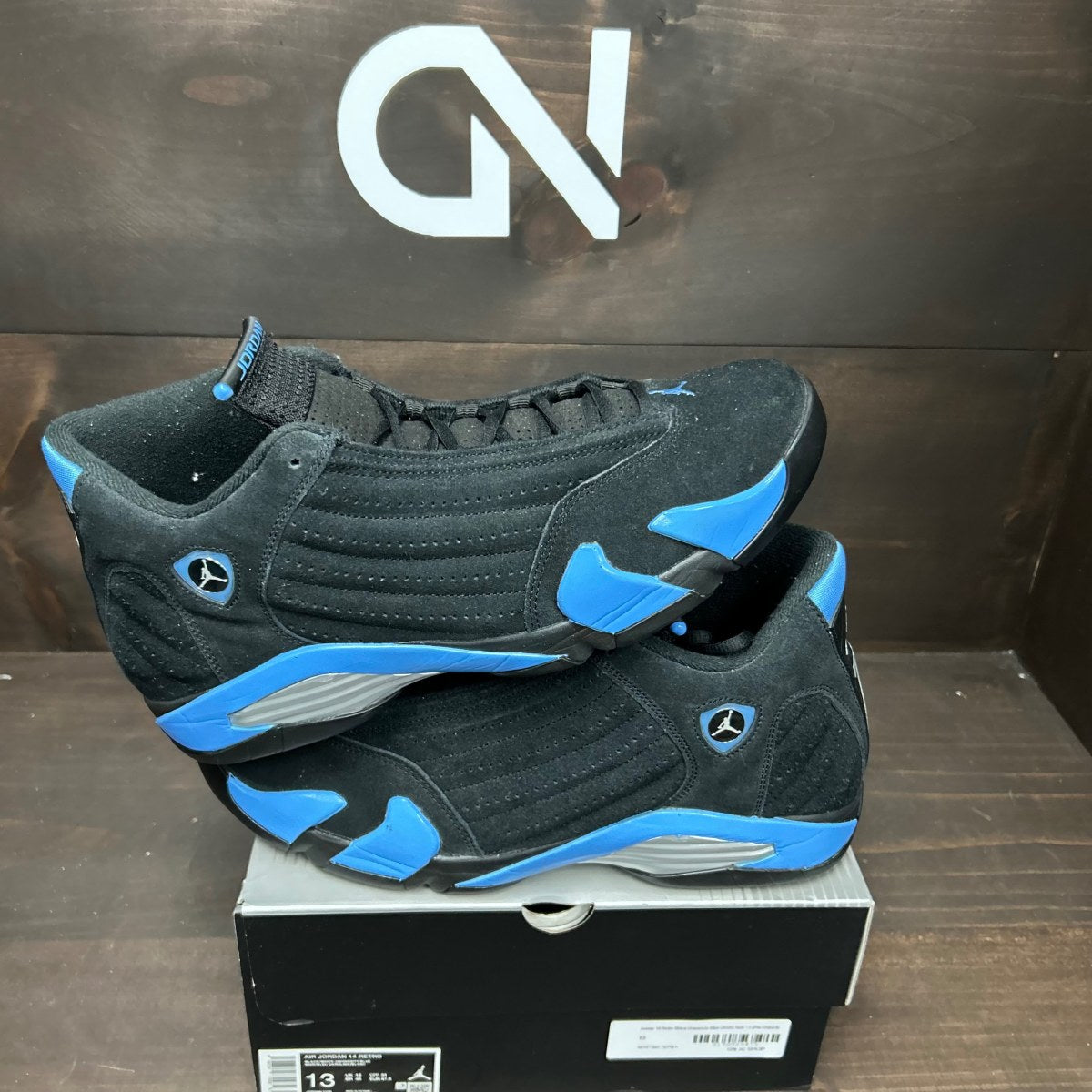 Jordan 14 Retro Black University Blue (2026) - Image 1