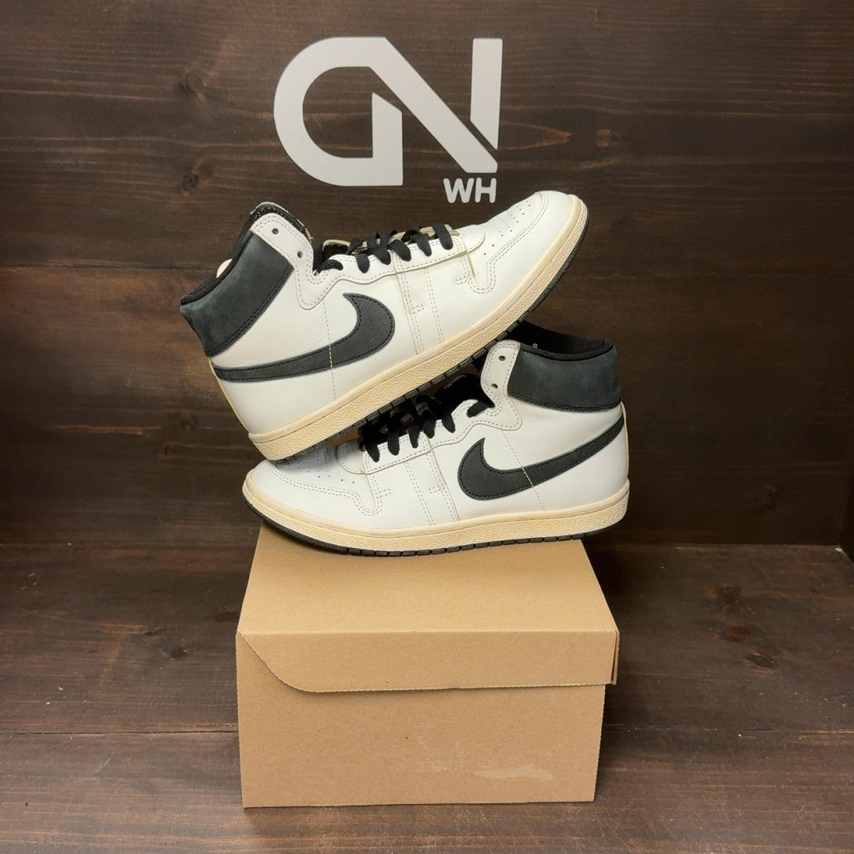 Nike Jordan Air Ship PE SP A Ma Maniére White Black Size 8 (Pre-Owned) - Image 1