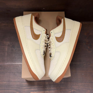 Nike Air Force 1 Low '07 LV8 Coconut Milk Canyon Gold Light British Tan Size 11.5 - back