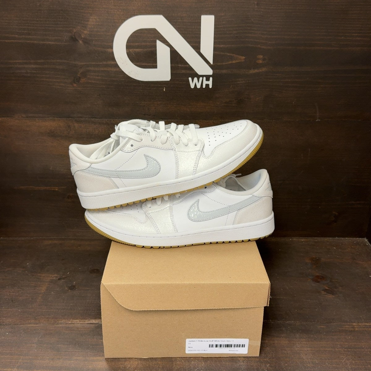 Jordan 1 Retro Low Golf White Gum Size 11 - Image 1